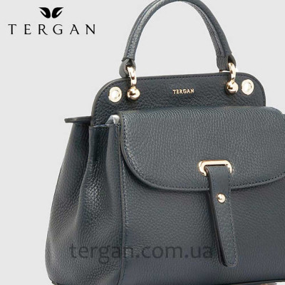 Сумка Женская Кожаная TERGAN 79349  LACIVERT FLOATER Синий