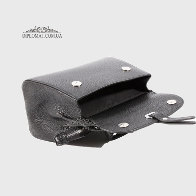 Сумка Женская Кожаная TERGAN 79349  SIYAH FLOATER NIKEL