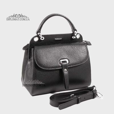 Сумка Женская Кожаная TERGAN 79349  SIYAH FLOATER NIKEL