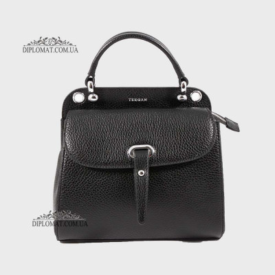 Сумка Женская Кожаная TERGAN 79349  SIYAH FLOATER NIKEL