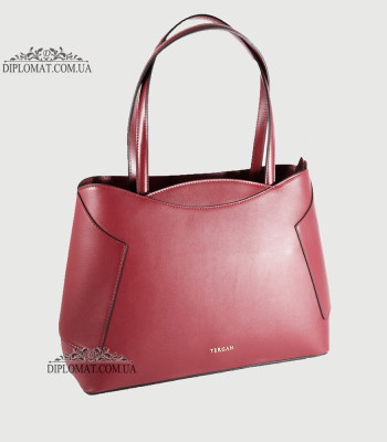 Сумка Женская Кожаная TERGAN 79382 BORDO ARSEL/BORDO ANALIN