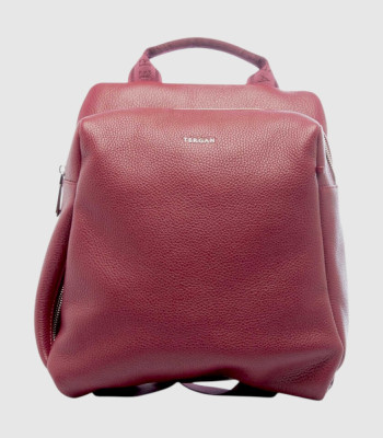 Женский кожаный рюкзак TERGAN 79384 BORDO FLOATER Бордовый