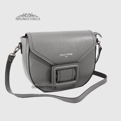 Сумка Женская Кожаная EMANUELA FERRETTI 554033  GREY floater Серый