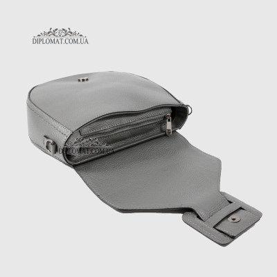 Сумка Женская Кожаная EMANUELA FERRETTI 554033  GREY floater Серый