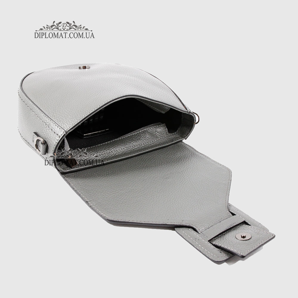 Сумка Женская Кожаная EMANUELA FERRETTI 554033  GREY floater Серый