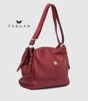 Сумка Женская Кожаная TERGAN 79450 BORDO FLOATER Бордовый