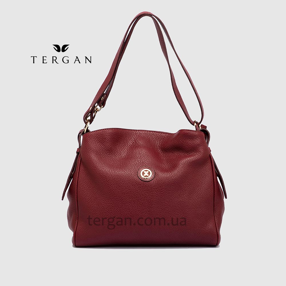Сумка Женская Кожаная TERGAN 79450  BORDO FLOATER Красный