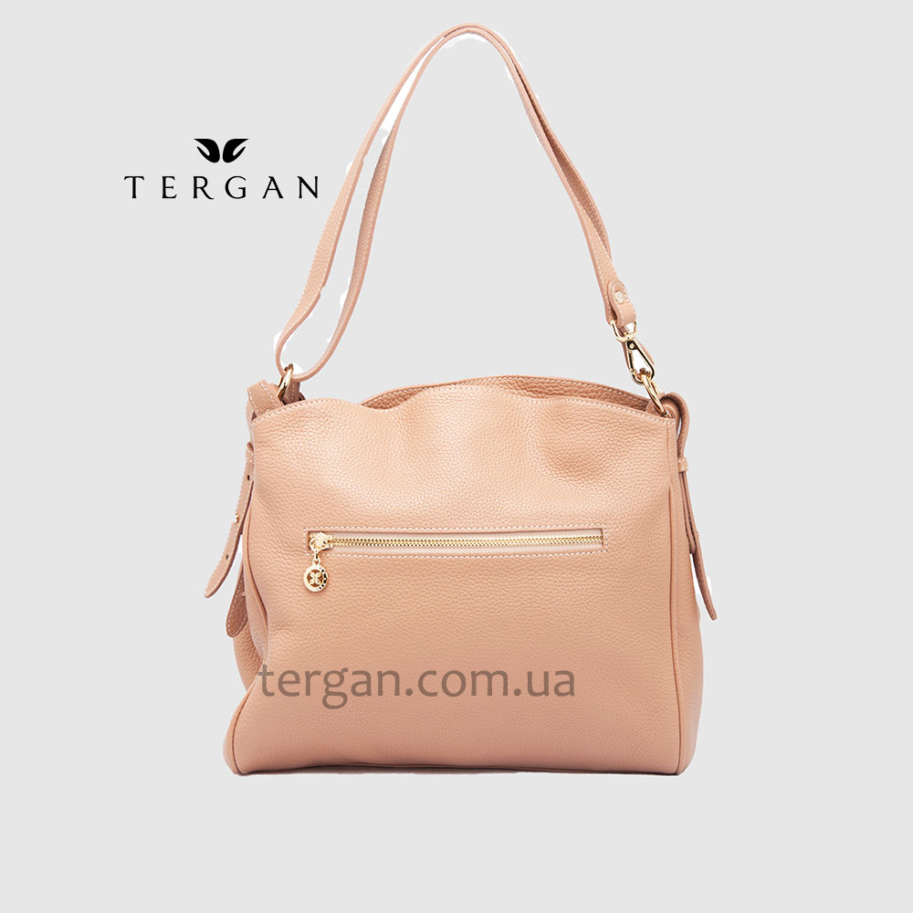 Сумка Женская Кожаная TERGAN 79450  NUDE FLOATER Пудра