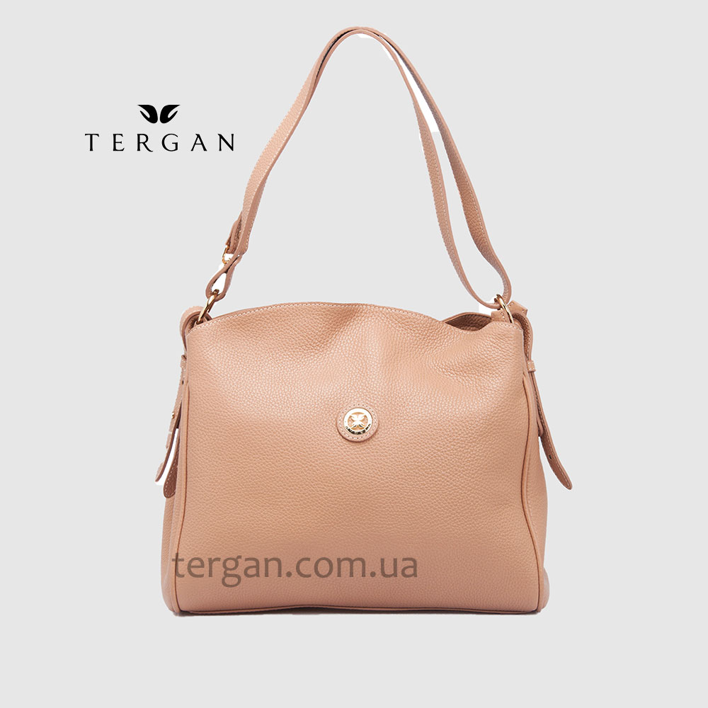 Сумка Женская Кожаная TERGAN 79450  NUDE FLOATER Пудра