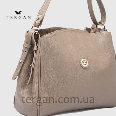 Сумка Женская Кожаная TERGAN 79450  KUM FLOATER Бежевый