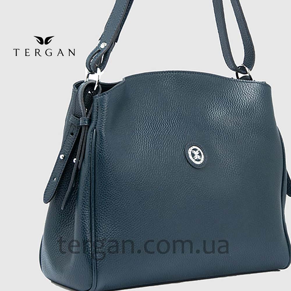 Сумка Женская Кожаная TERGAN 79450  LACIVERT FLOATER Синий