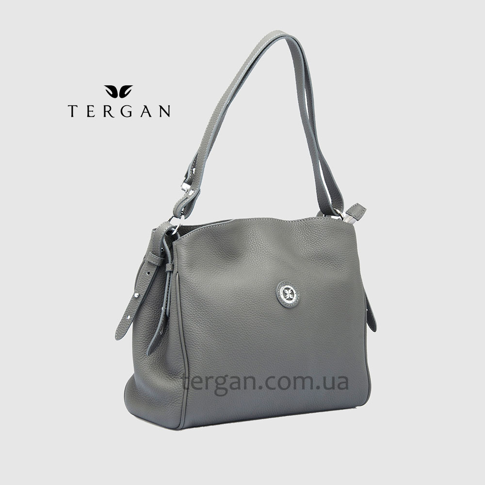 Сумка Женская Кожаная TERGAN 79450  GRI FLOATER Чр