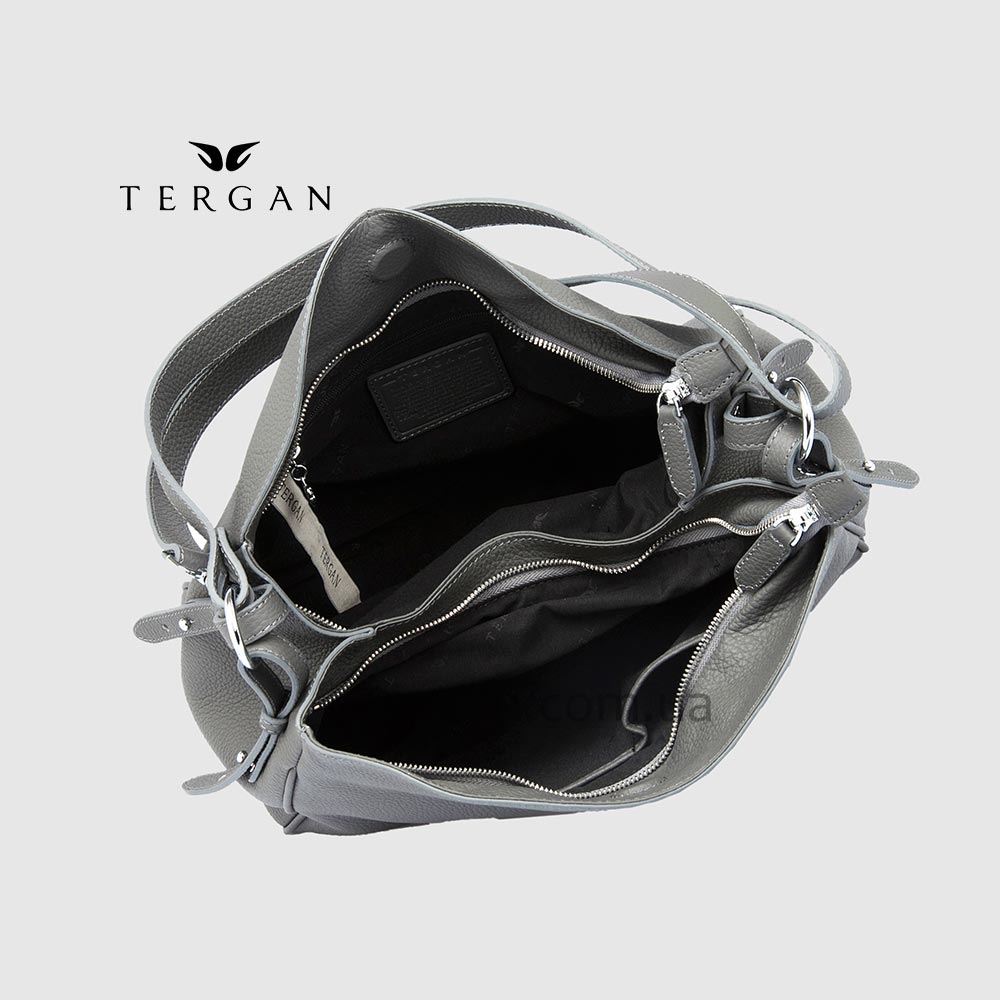 Сумка Женская Кожаная TERGAN 79450  GRI FLOATER Чр