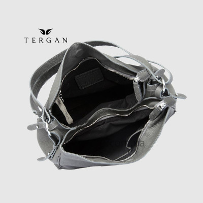 Сумка Женская Кожаная TERGAN 79450  GRI FLOATER Чр