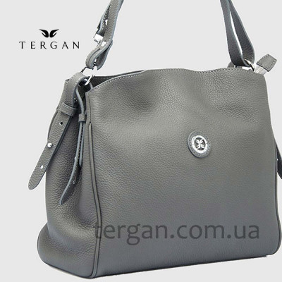 Сумка Женская Кожаная TERGAN 79450  GRI FLOATER Чр