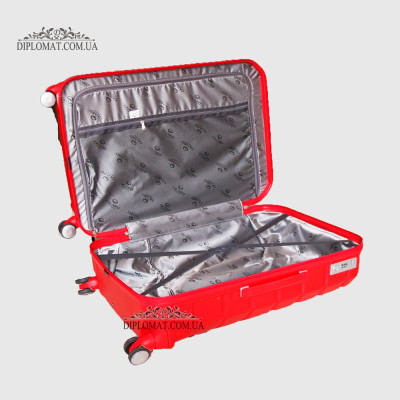 Чемодан поликарбонат GUARD 010603 Calanthe RED/Красный  Размер XL ( 28 x 75 x 47 cm 4,24 кг)