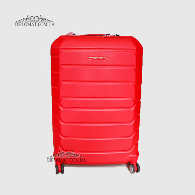 Чемодан поликарбонат GUARD 010603 Calanthe RED/Красный  Размер XL ( 28 x 75 x 47 cm 4,24 кг)