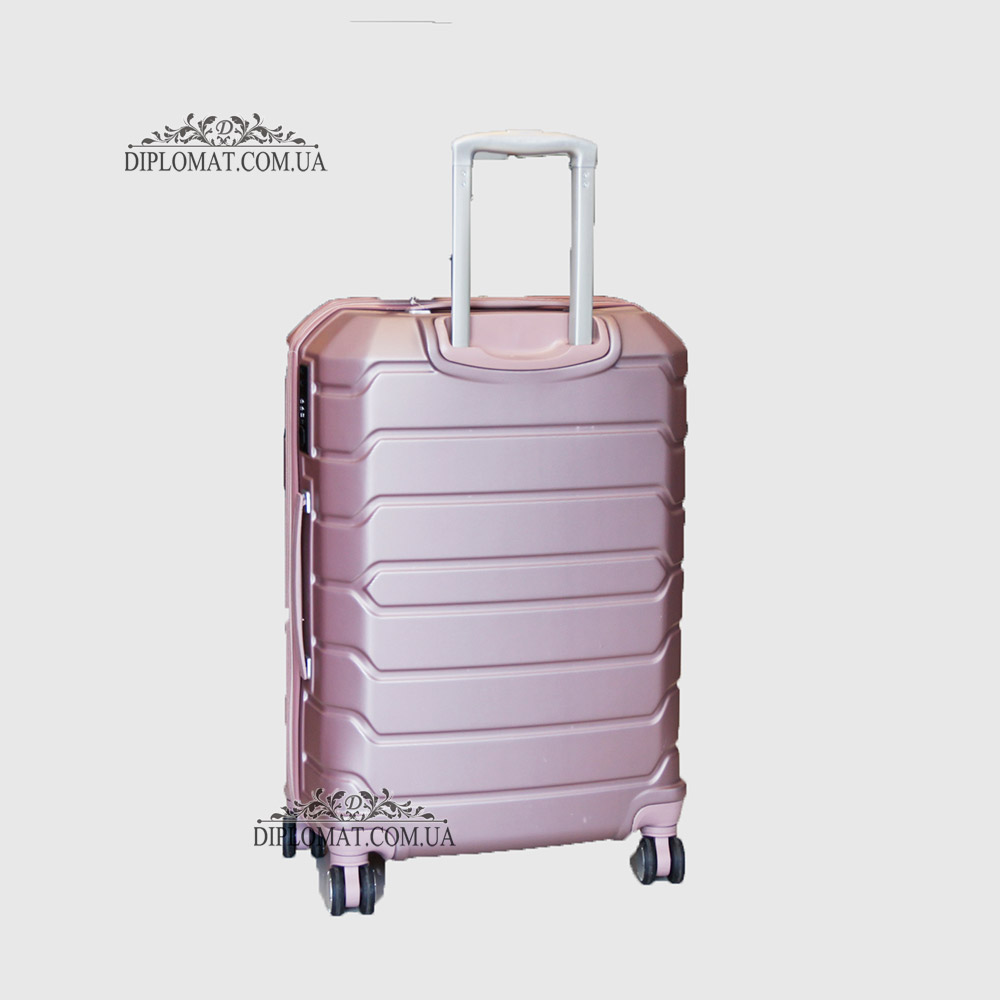 Чемодан поликарбонат GUARD 010603 Calanthe POWDER/Серо-Розовый  Размер L ( 25 x 65 x 41cm 3,41 кг)