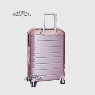 Чемодан поликарбонат GUARD 010603 Calanthe POWDER/Серо-Розовый  Размер L ( 25 x 65 x 41cm 3,41 кг)
