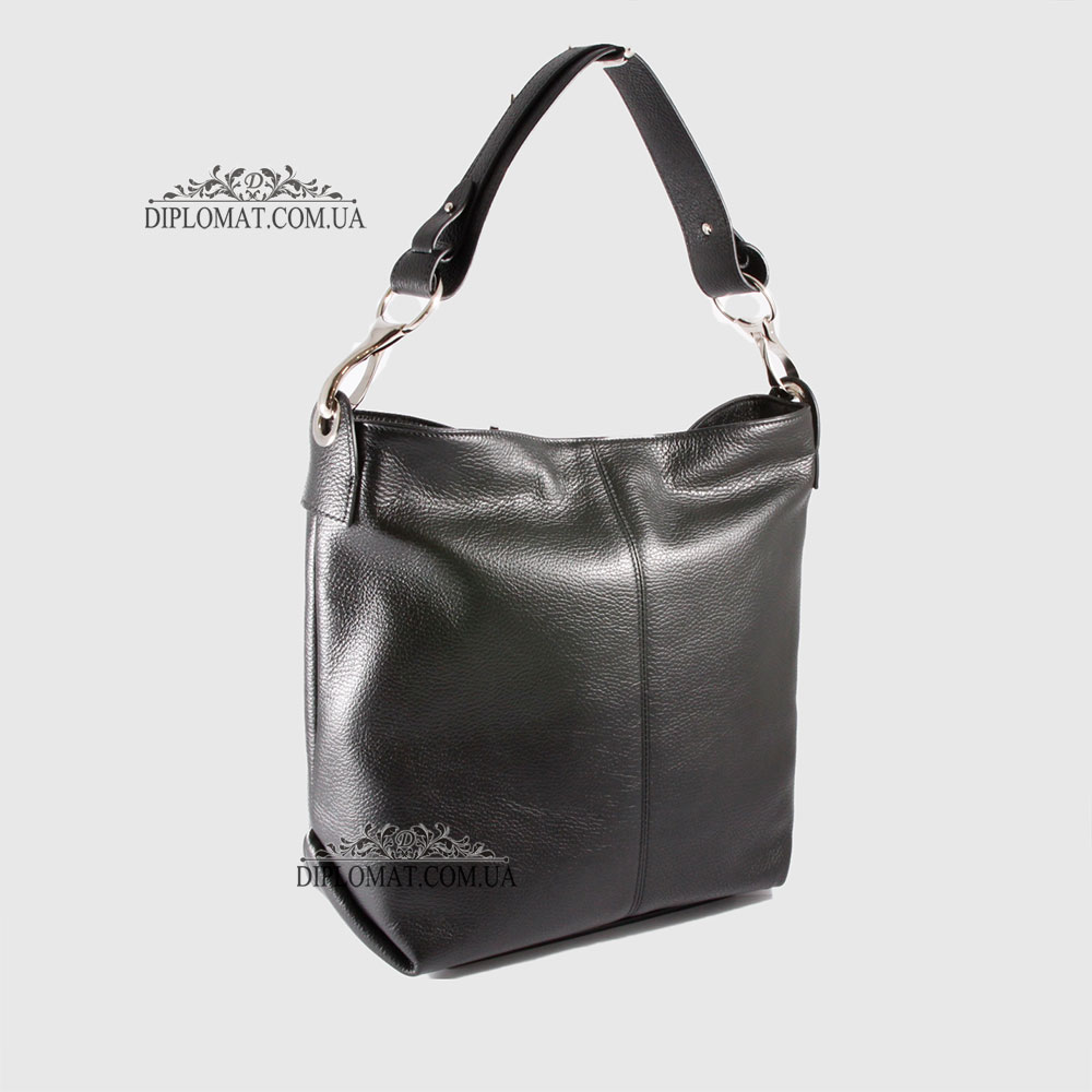 Сумка Женская BELLINI Rignano 2122 Кожаная Мягкая Вместительная Ручка на плечо BLACK floater Черный