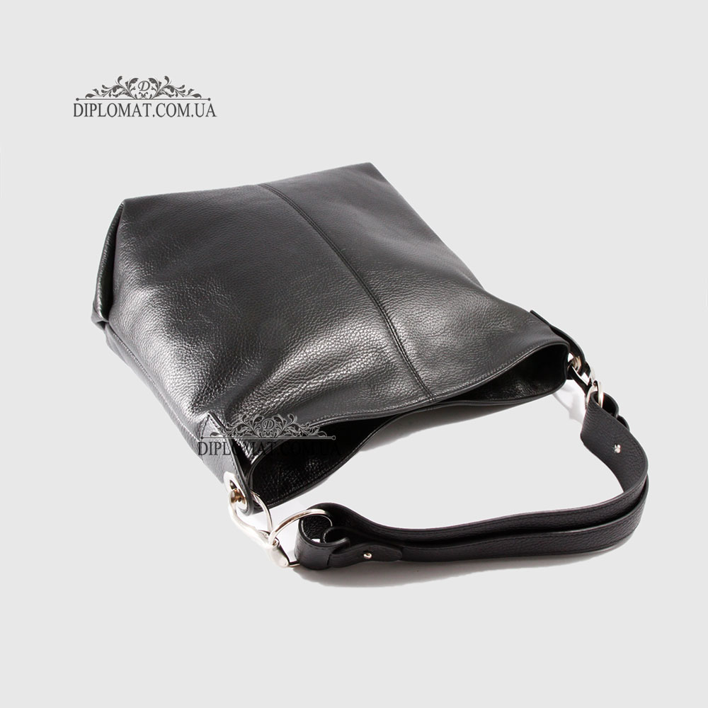 Сумка Женская BELLINI Rignano 2122 Кожаная Мягкая Вместительная Ручка на плечо BLACK floater Черный