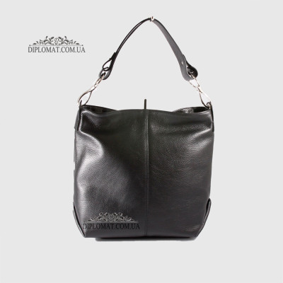 Сумка Женская BELLINI Rignano 2122 Кожаная Мягкая Вместительная Ручка на плечо BLACK floater Черный