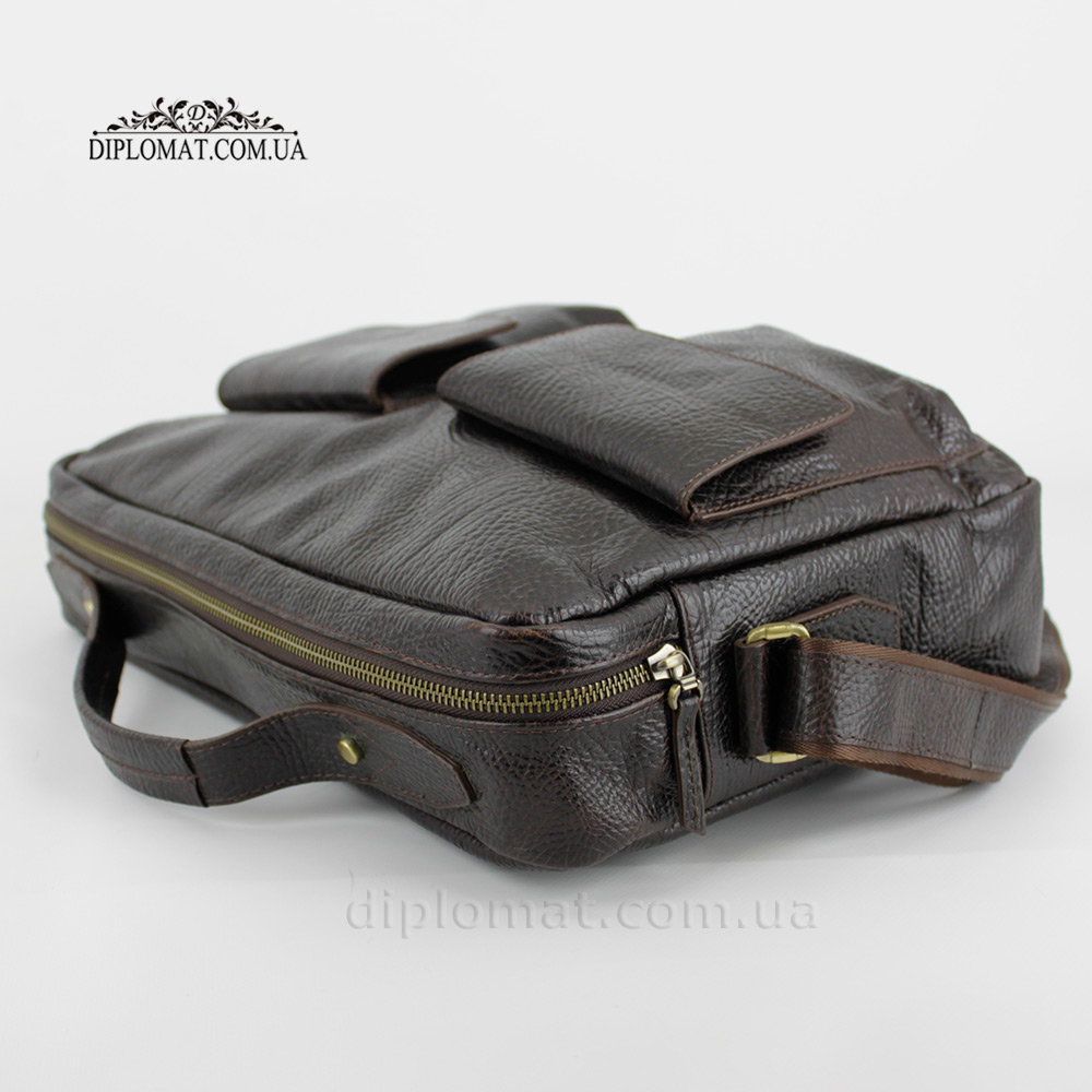 Сумка мужская для документов А4 и ноутбука Кожаная TONY BELLUCCI T-5106  886 TABA Коричневый Коричневый