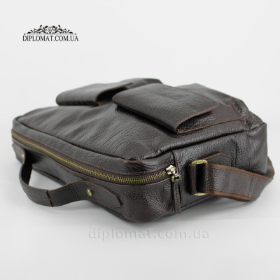 Сумка мужская для документов А4 и ноутбука Кожаная TONY BELLUCCI T-5106  886 TABA Коричневый Коричневый