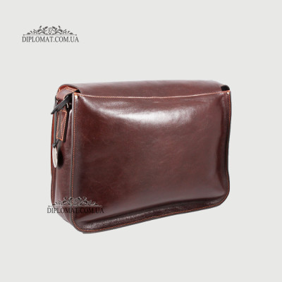 Сумка Мессенджер Кожаная Через плечо BELLINI Capalbio 62  DARK BROWN vegetal Коричневый
