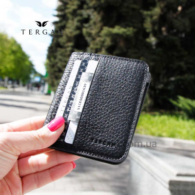 Зажим для денег TERGAN 1639 На магните с 6 отделениями для карточек SIYAH FLOATER Черный Черный