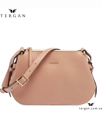 Сумка Женская Кожаная TERGAN 79925 Крос боди NUDE ARSEL
